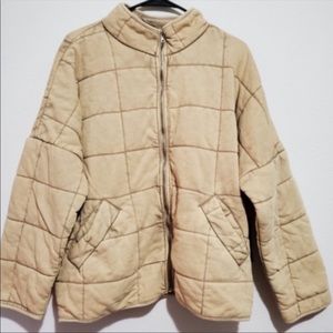 F21 Quilted Zip Up Jacket Free People Dupe
